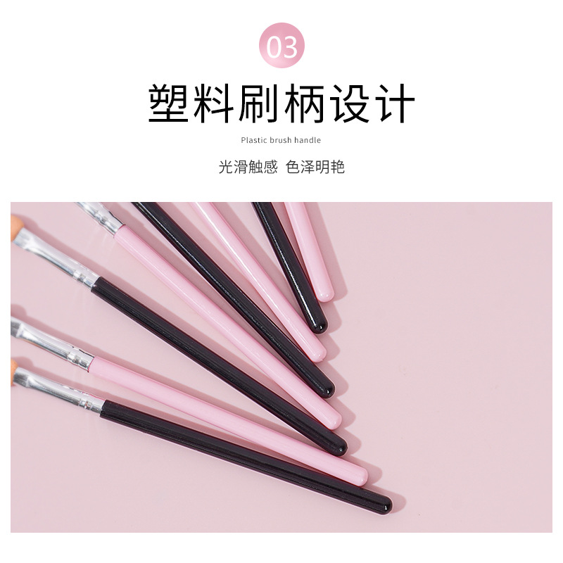 Single sponge eyeshadow brush, two-color rubber cotton heart-shaped eye smuder brush, sponge eyeshadow stick, wholesale beauty tools Application Scenario