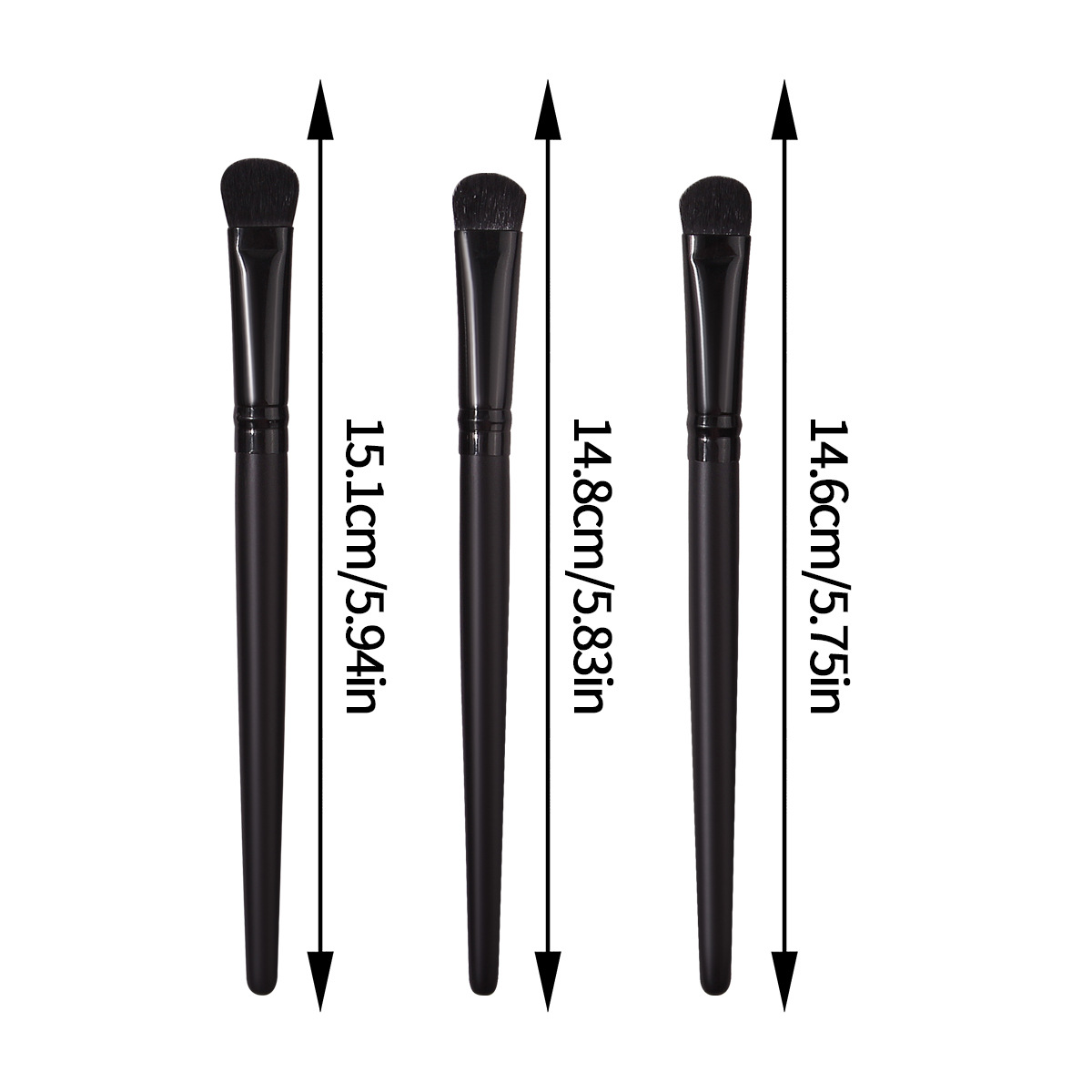 Hot-selling 3 sets of eye makeup brushes: Soft-bristled eyeshadow brush, concealer brush, portable beginner eye makeup detail brush Application Scenario