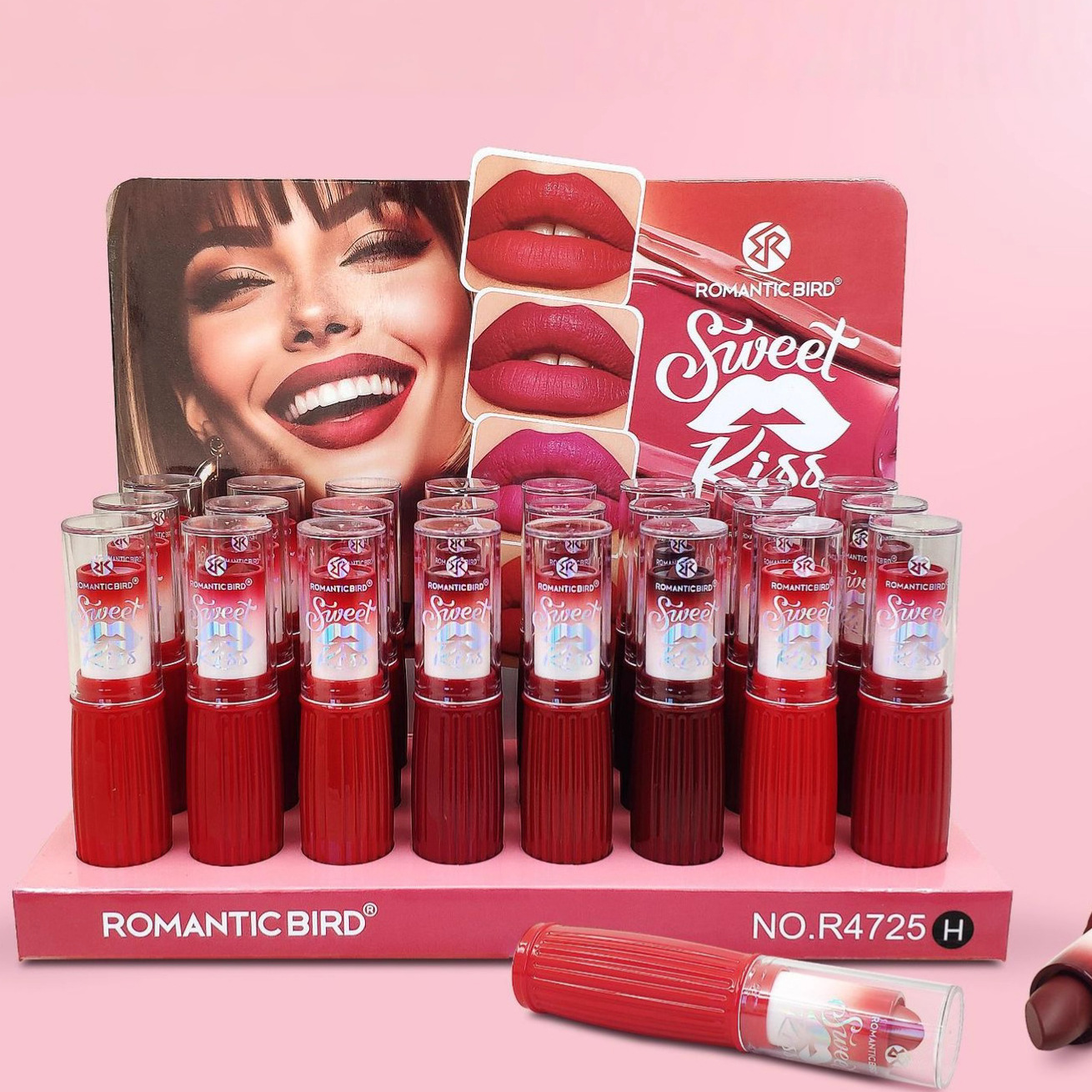 New packaging only for export collection ROMANTIC BIRD matte LIPSTICK 12-color mixed Lipstick Velvet Application Scenario