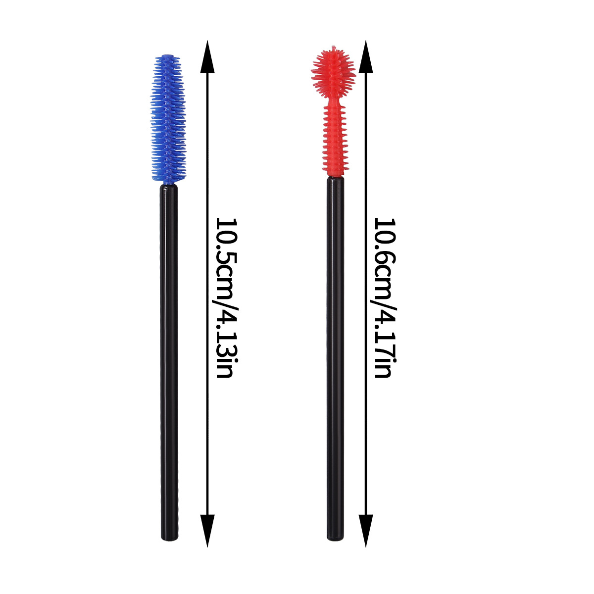 50 pieces of colored silicone mascara brushes, mini multi-functional eyebrow combs, spiral mascara curls, mascara brushes in stock for wholesale Application Scenario