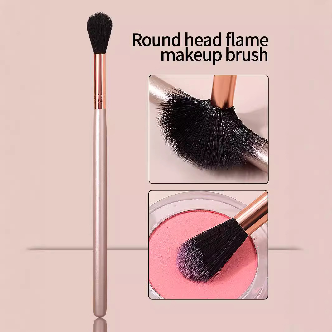 Flame Blush Nose Shadow Brush, Nose Shadow Highlight Brightening Brush, Beginner Makeup Brush, Makeup Brush, Beauty Tools in stock full figure
