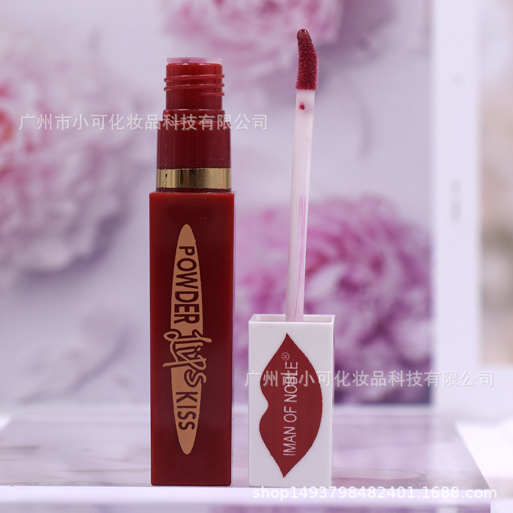 Export 1035B [IMAN OF NOBLE] waterproofLIPGLOSS in bright red Specification drawing