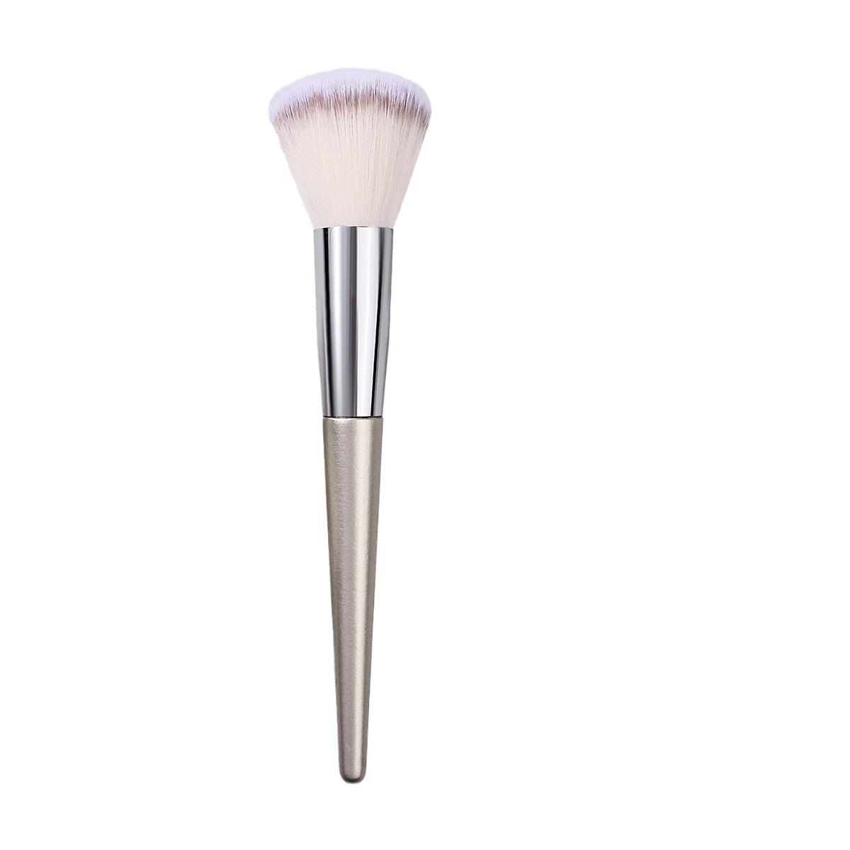 High-end makeup tools, loose brush, champagne-colored wooden handle beauty brush, beginner makeup blush, setting brush, honey brush Item Picture