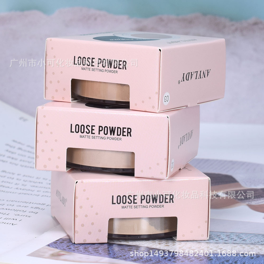 "8383 Setting LOOSE POWDER and Loose Powder [ANYLADY] Three-color Mix without Smudging Loose Powder for export. details Picture
