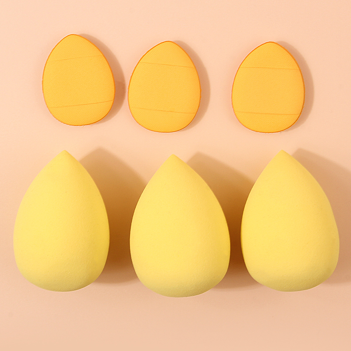 3 large and 3 small makeup sponge powder puff sets, super soft, powder-free beauty egg, dry and wet dual-purpose concealer makeup powder puff details Picture