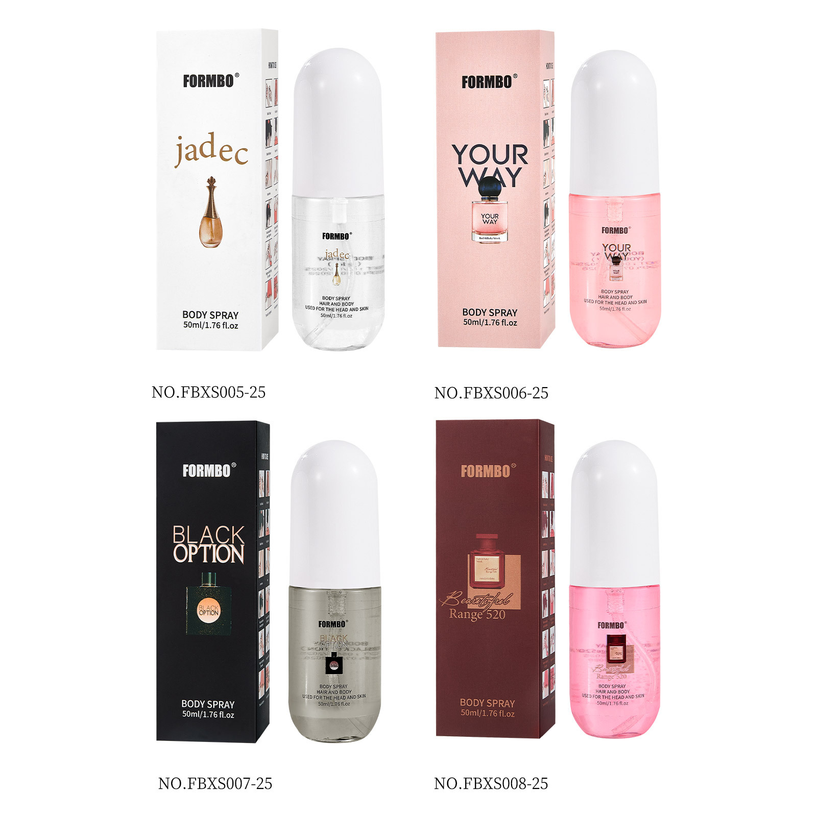 Cross-border exclusive for FORMBO's best-selling foreign trade perfume, body spray water, long-lasting light fragrance, fresh and niche perfume Item Picture