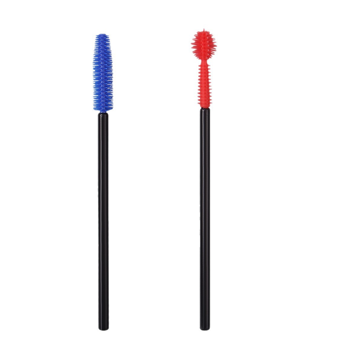 50 pieces of colored silicone mascara brushes, mini multi-functional eyebrow combs, spiral mascara curls, mascara brushes in stock for wholesale Item Picture
