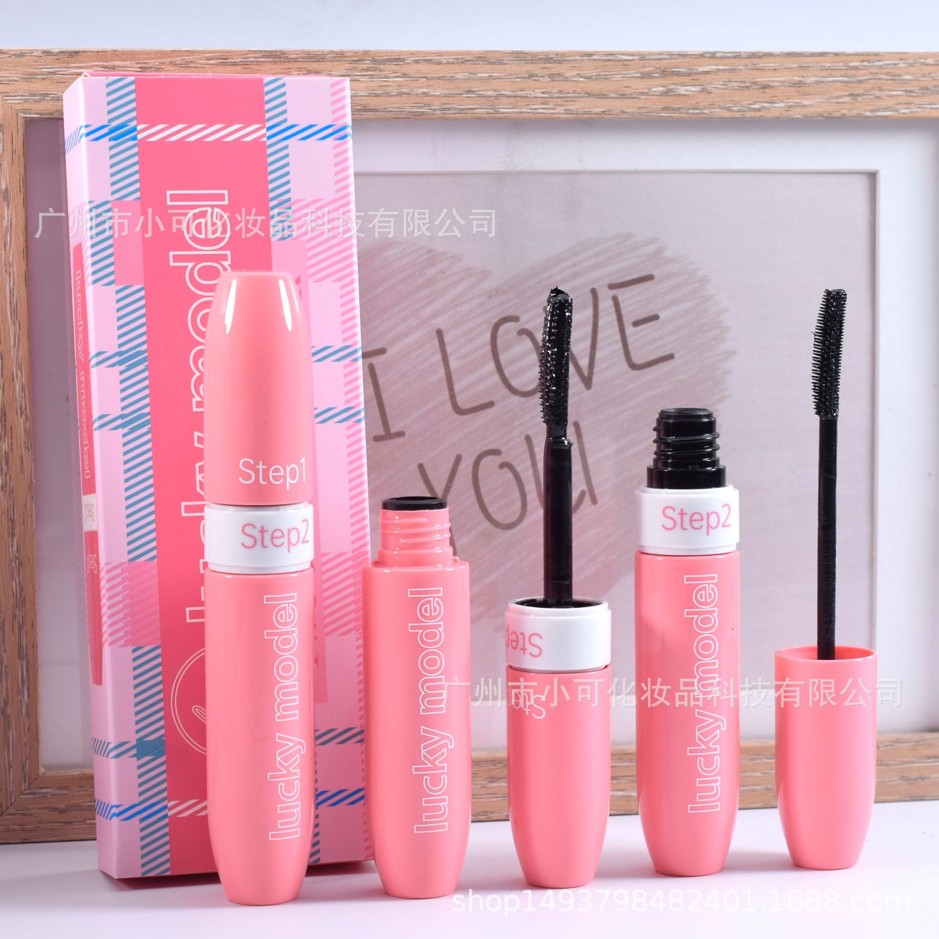 New LUCKY MODEL box MASCARA for cross-border export of long black mascara Application Scenario