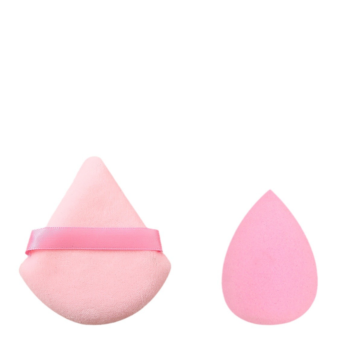 Portable triangular powder puff for setting, hand-hooked cotton honey powder, cushion powder puff, water drop sponge egg, thumb concealer powder puff Item Picture