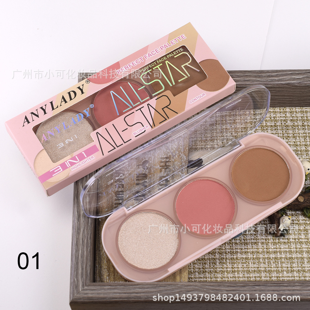 8269 New Blush, Highlight and Contouring makeup Set ANYLADY makeup palatte details Picture