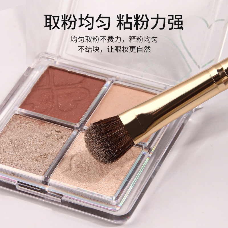 Animal soft bristle eyeshadow brush set, blade brush, color spreading brush, underbed brush, smudging brush, traceless little horsehair makeup brush Application Scenario
