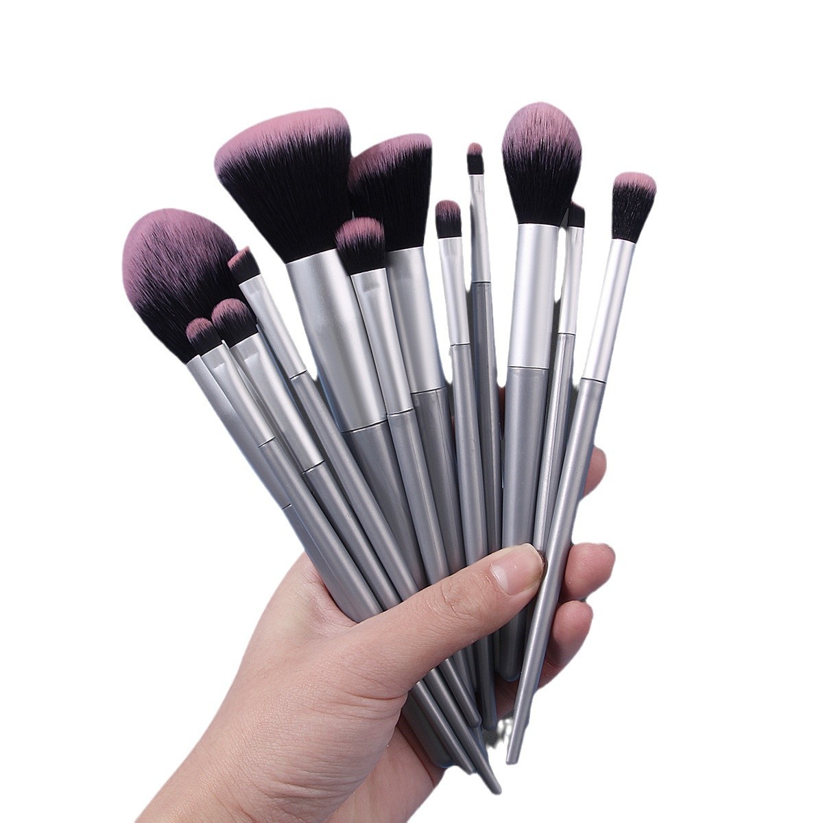 A set of hair styling makeup brushes for high appearance level, 12 loose powder eyeshadow beginner's set brushes, soft bristle makeup brushes in stock Item Picture