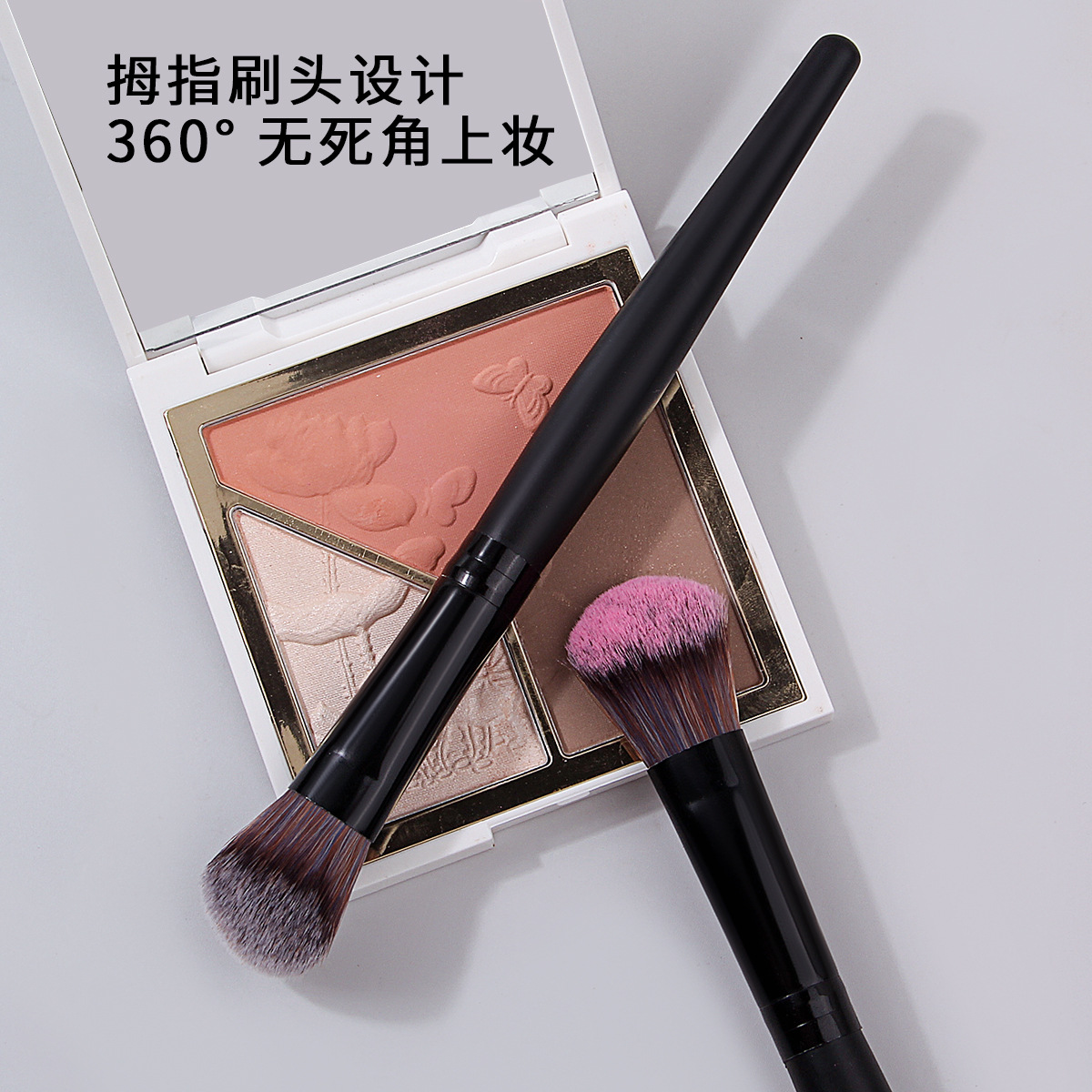 Soft blush brush, loose powder brush, wooden handle foundation brush, soft bristle portable beginner setting brush, beauty tools in stock Application Scenario