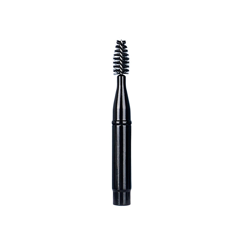 Single spiral eyebrow brush with cover, eyelash brush with short rod, mini portable makeup brush, beginner's beauty tools wholesale Item Picture