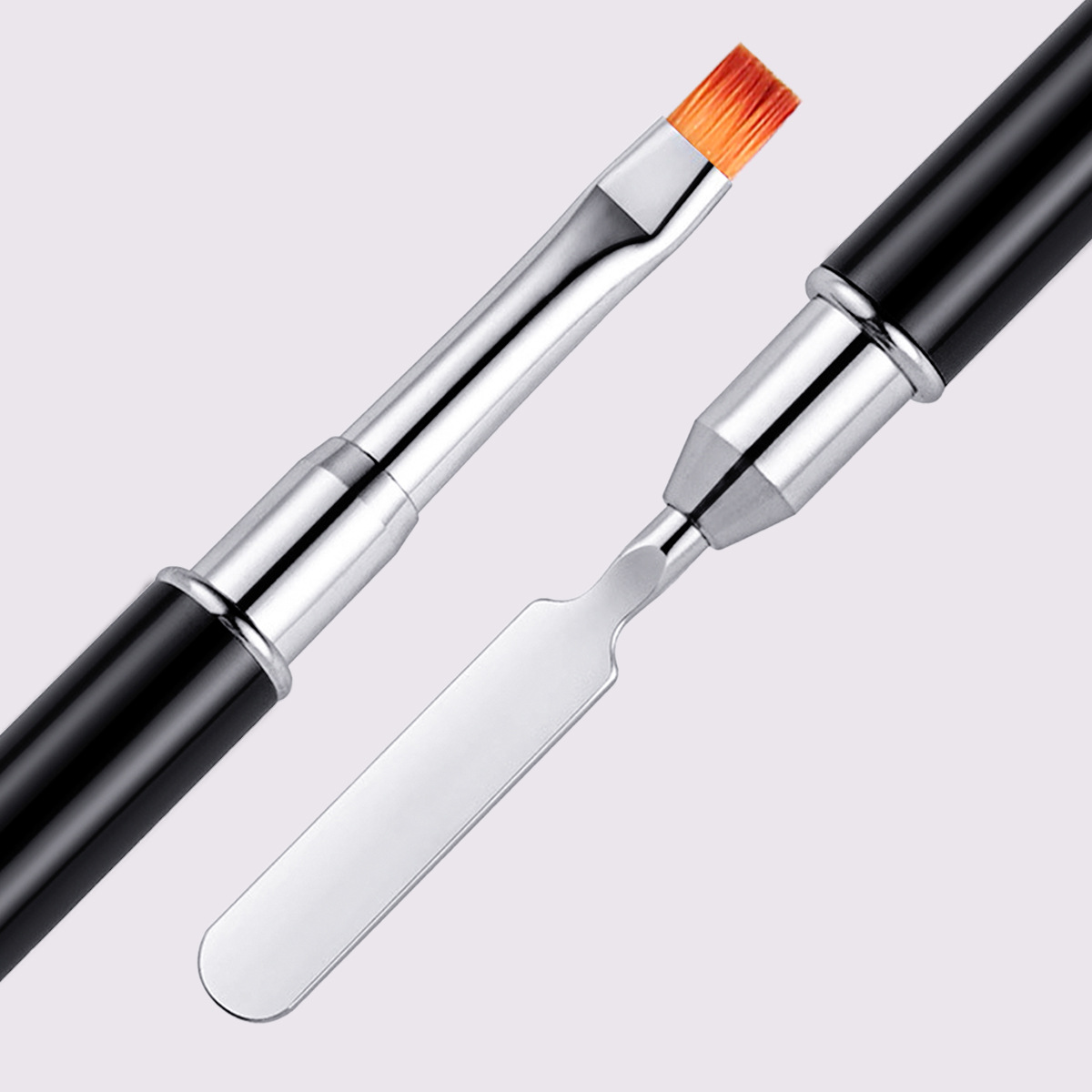 Double head multi-functional nail pen, steel push phototherapy pen, glue remover, nail polish extension drawing pen, beauty tool Specification drawing