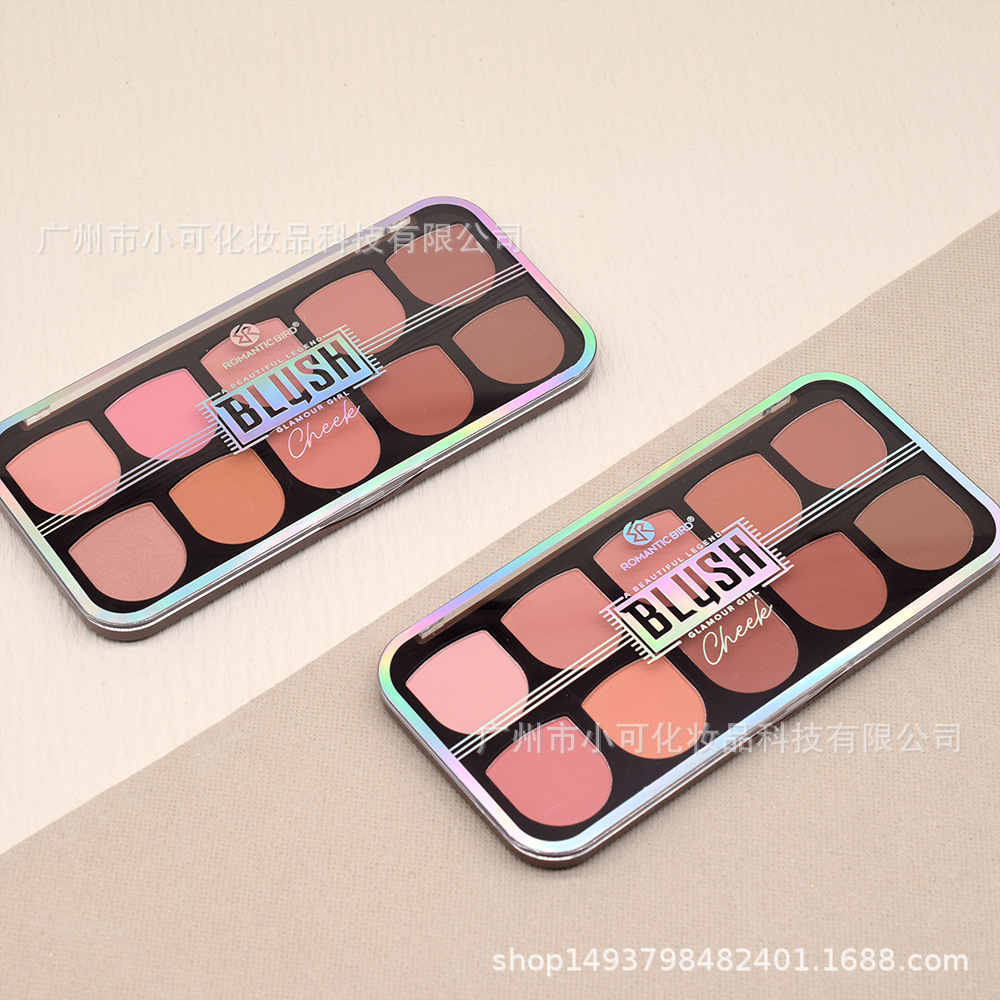 Only for cross-border export: [ROMANTICBIRD] F595B ten-color multi-color matte blush blush matte finish details Picture