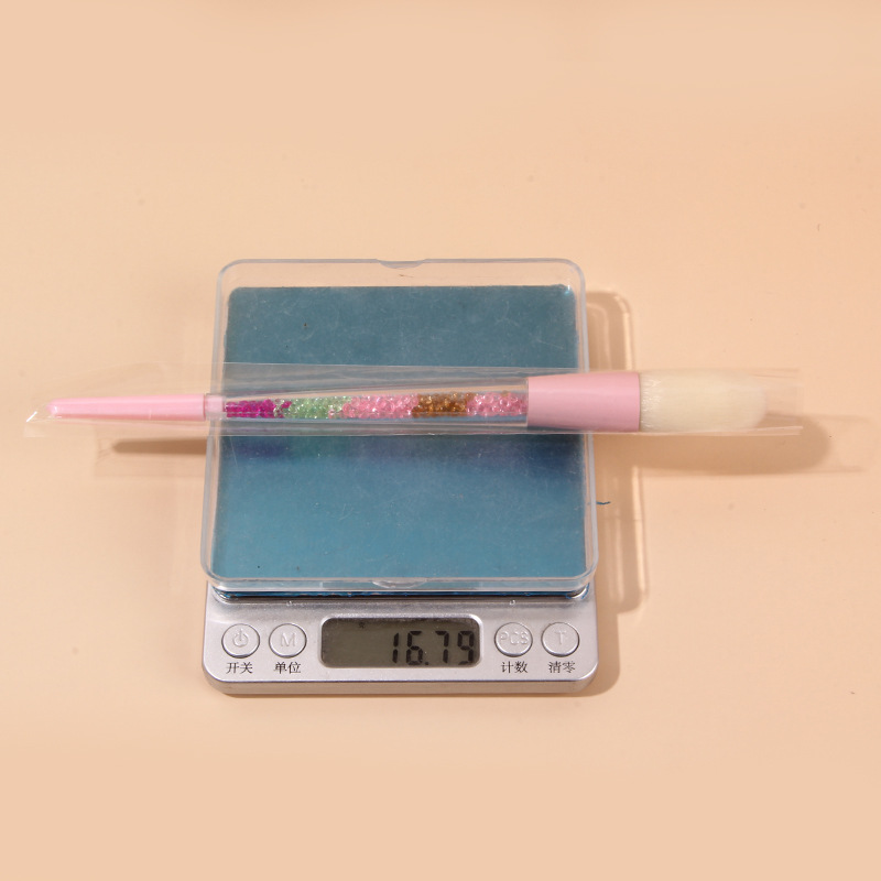 Single-barrel water diamond blush brush, powder-free imitation wool makeup brush, animal hair makeup brush, promotional gift wholesale Item Picture