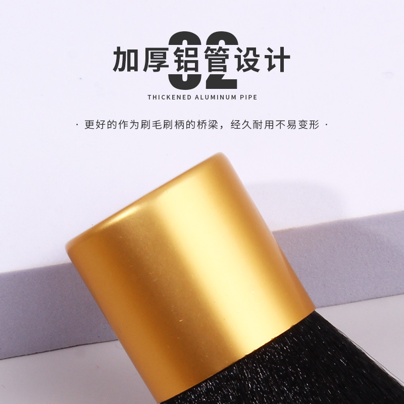 Single large Kabuki blush brush, round base, loose brush, mushroom head setting brush, beauty tools wholesale Specification drawing