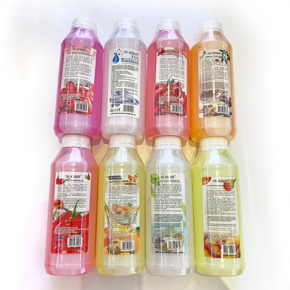 Cross-border Carrot and Almond Moisturizing Oil for Full-body Moisturizing Massage Oil 1000ml for export wholesale Specification drawing