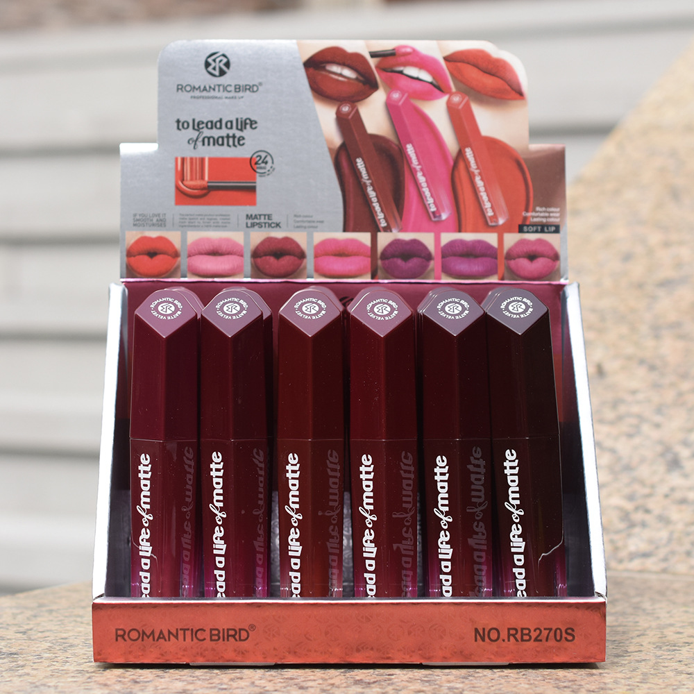 Only export [ROMANTIC BIRD] RB270S MATTE Lip Gloss Lip gloss Deep red MATTE LIPGLOSS full figure