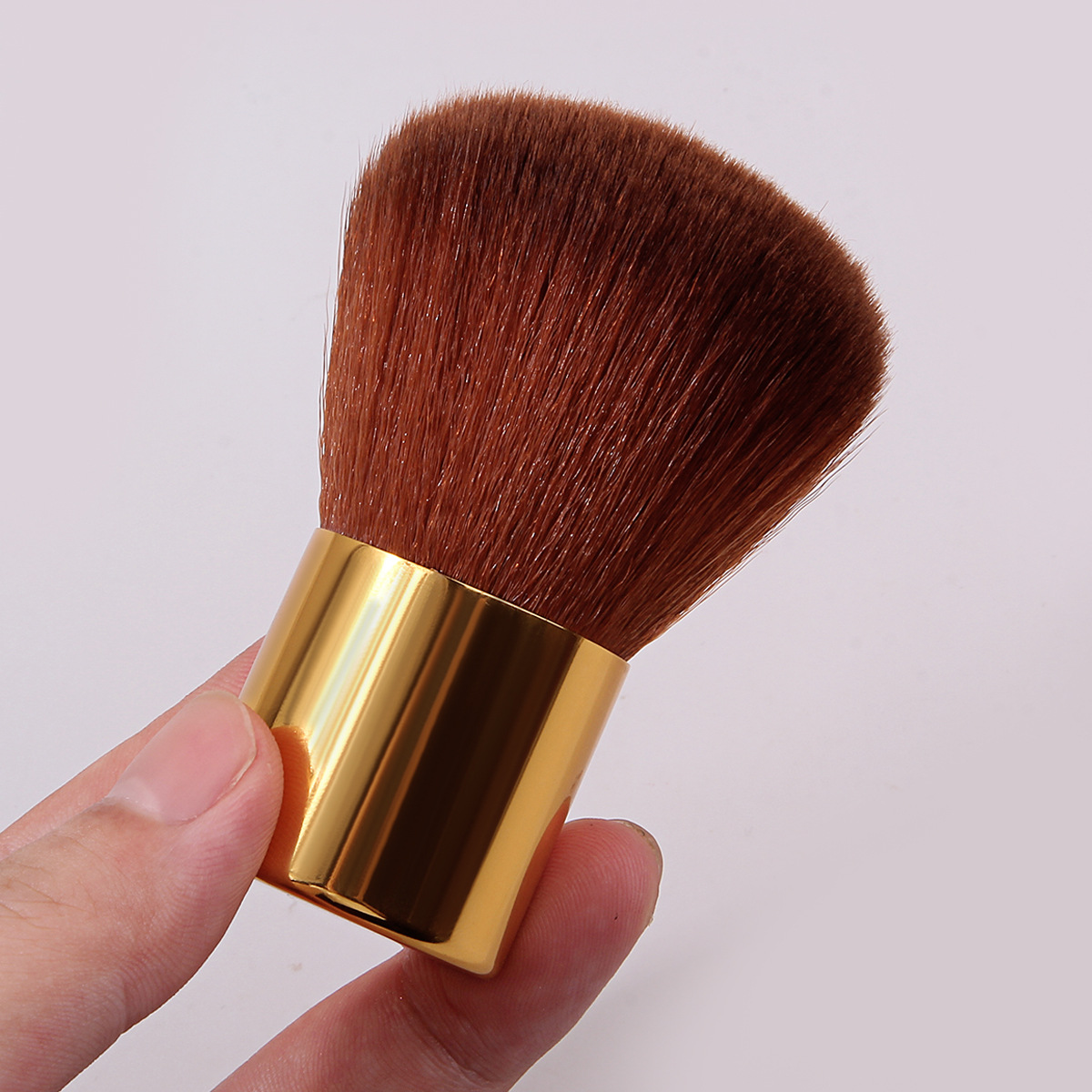 Cross-border best-selling kabuki makeup brushes, mushroom brushes, soft bristle blush brushes, countertop brushes, dust brushes, bottom round head brushes, multi-color brushes Specification drawing