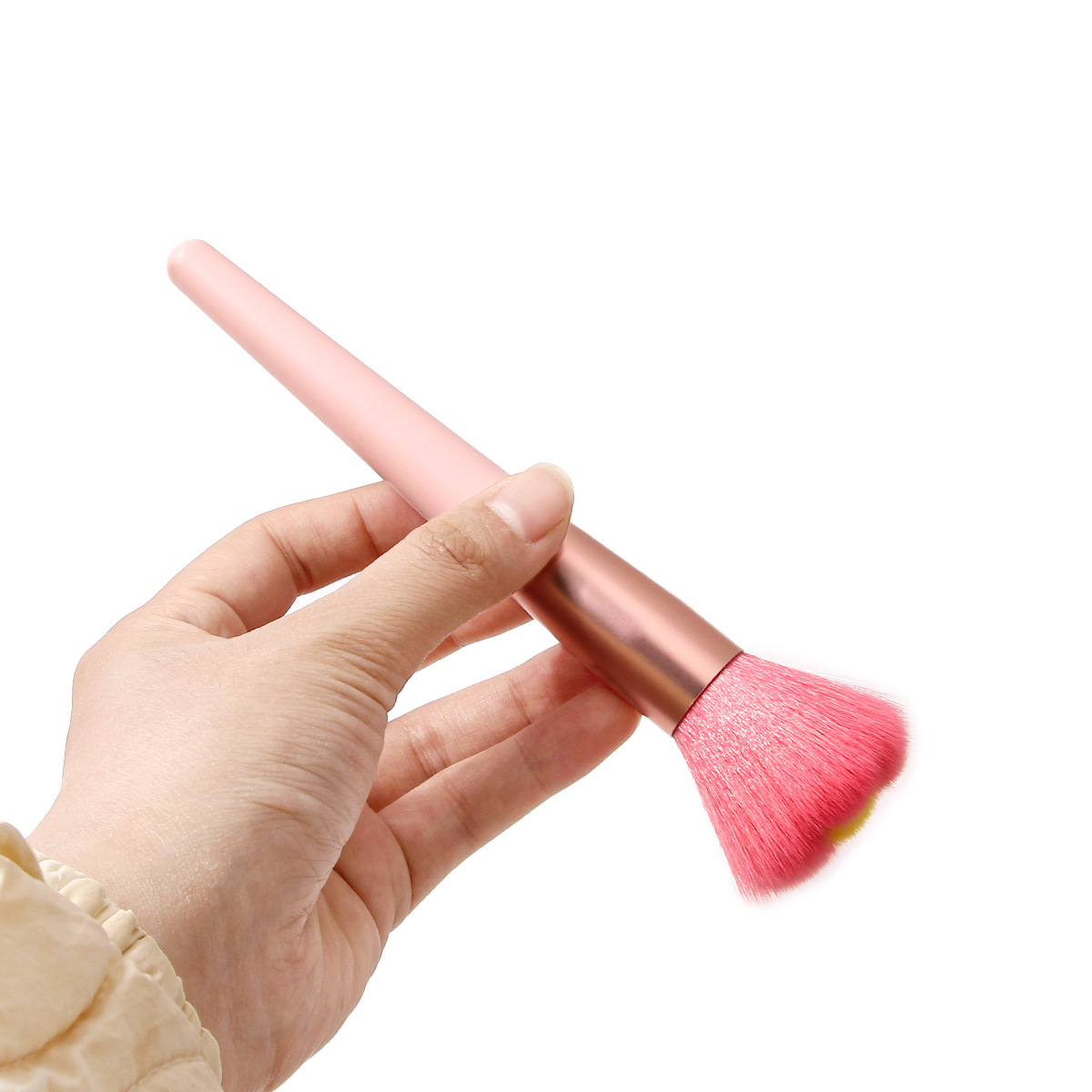 Newly launched flower-shaped loose brush blush brush, irregular-shaped makeup brush, rare facial makeup brush in stock for wholesale Specification drawing
