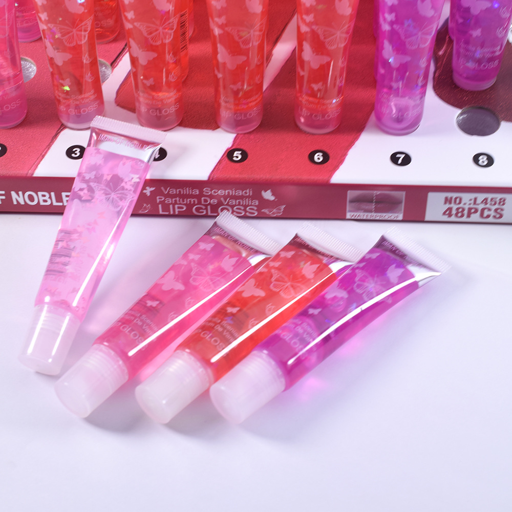 L458 Sequin IMAN OF NOBLE Cross-border Transparent Moisturizing Lip Gloss LIPOIL 18ML Water Glow full figure