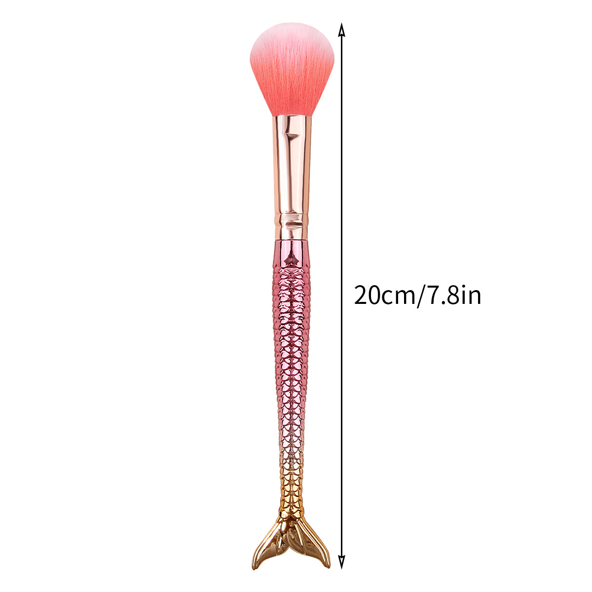 High appearance level mermaid handle makeup brush, cartoon blush brush, highlight brush, portable and lightweight beauty tool for beginners Application Scenario