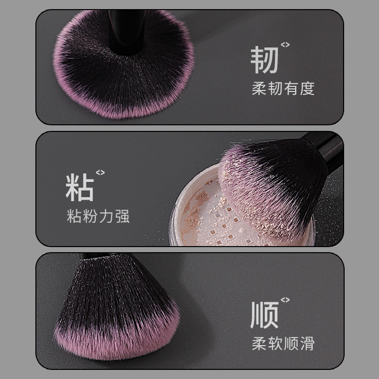 Hot-selling cross-border 12-piece black soft-bristled makeup brushes, loose powder blush brushes, beginner's eyebrow, eye and lip beauty tools Application Scenario