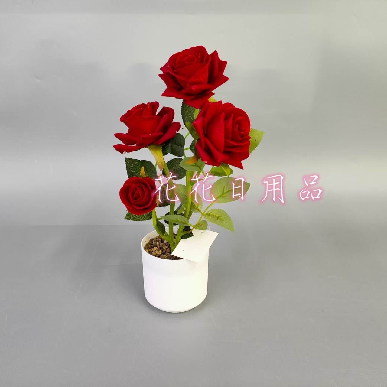 Artificial flowers, fake flowers, bonsai, plastic POTS, rose ornaments and decorative items Item Picture