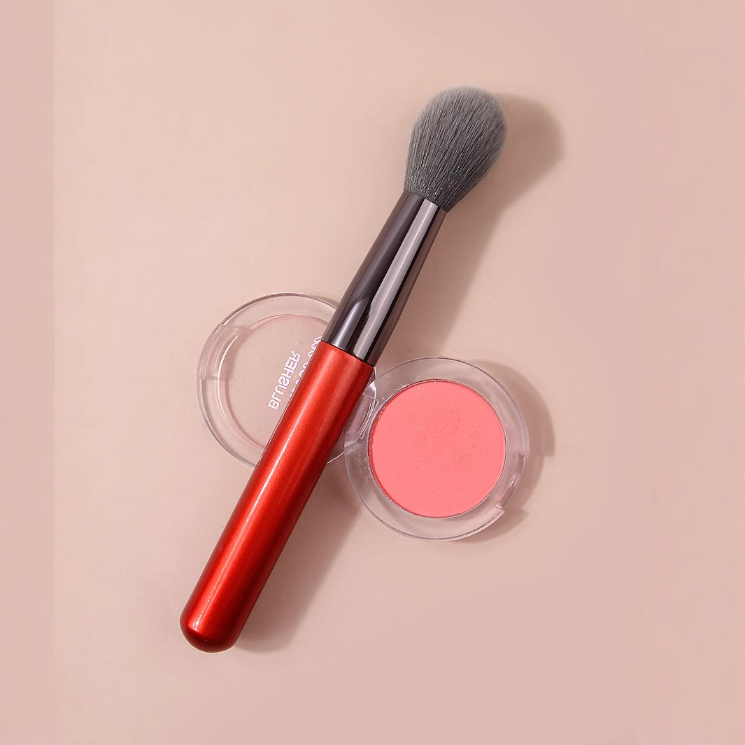 New black flame brush, soft powder brush, beginner setting brush, portable blush brush, facial honey brush, in stock full figure