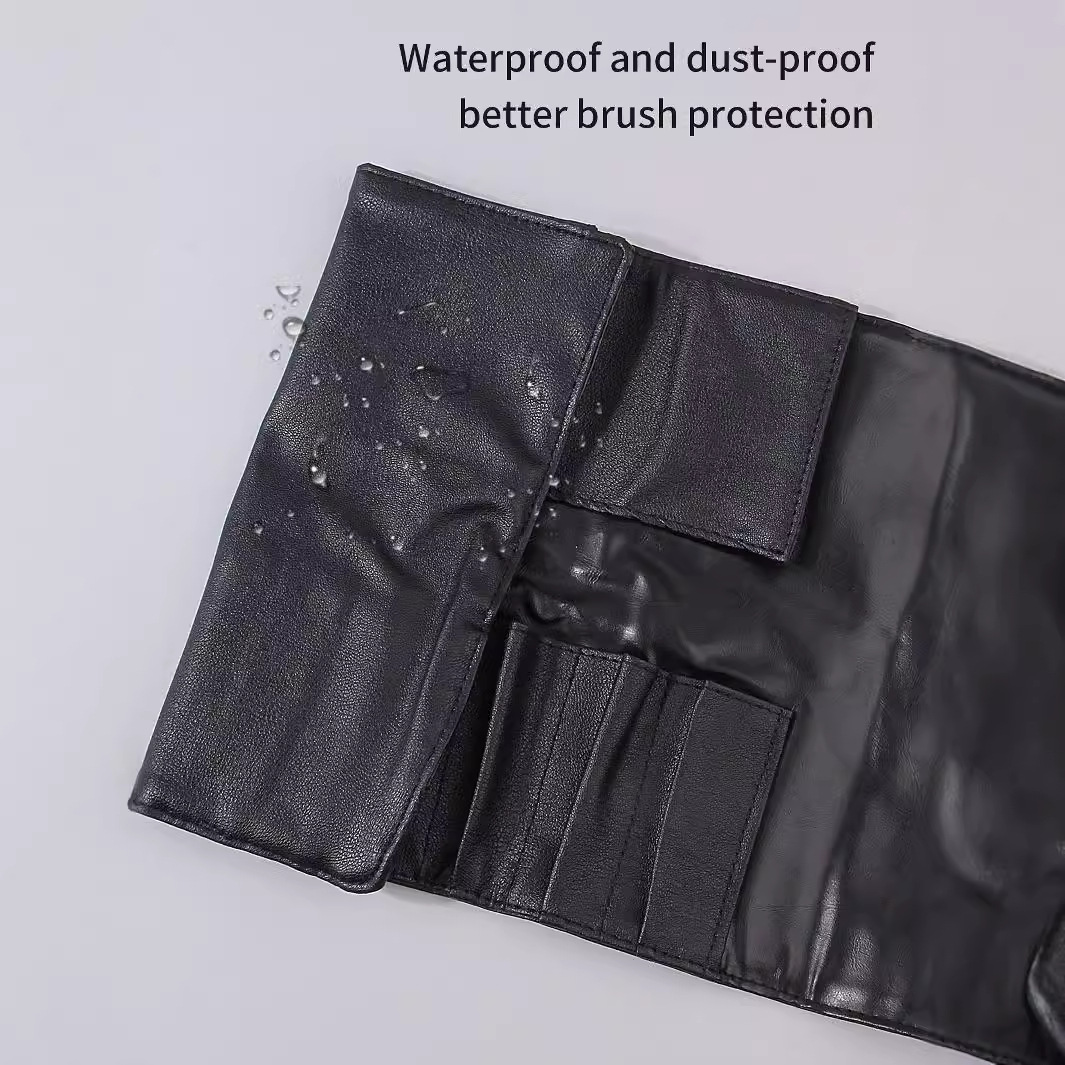 Wholesale of new 12-hole makeup brush bags, nail brush storage bags, beauty tools, PU bags, storage bags and dust-proof bags Application Scenario