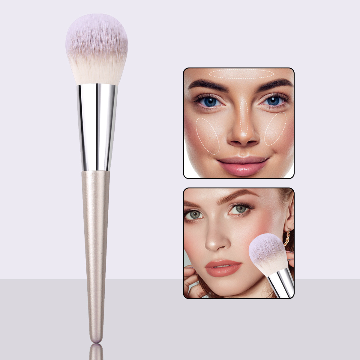 Super value single loose brush, soft and fluffy setting brush, brush, blush brush, high-end makeup tools, honey brush in stock full figure