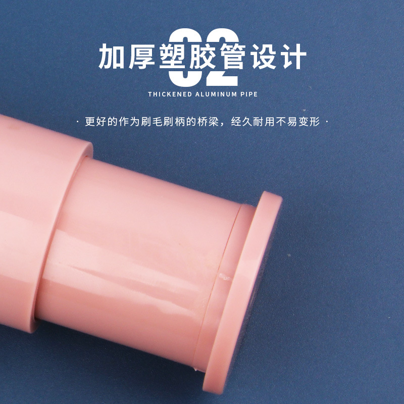 In stock, large cherry blossom pink retractable brush with cover, loose brush, setting honey brush, mushroom head black retractable makeup brush Specification drawing