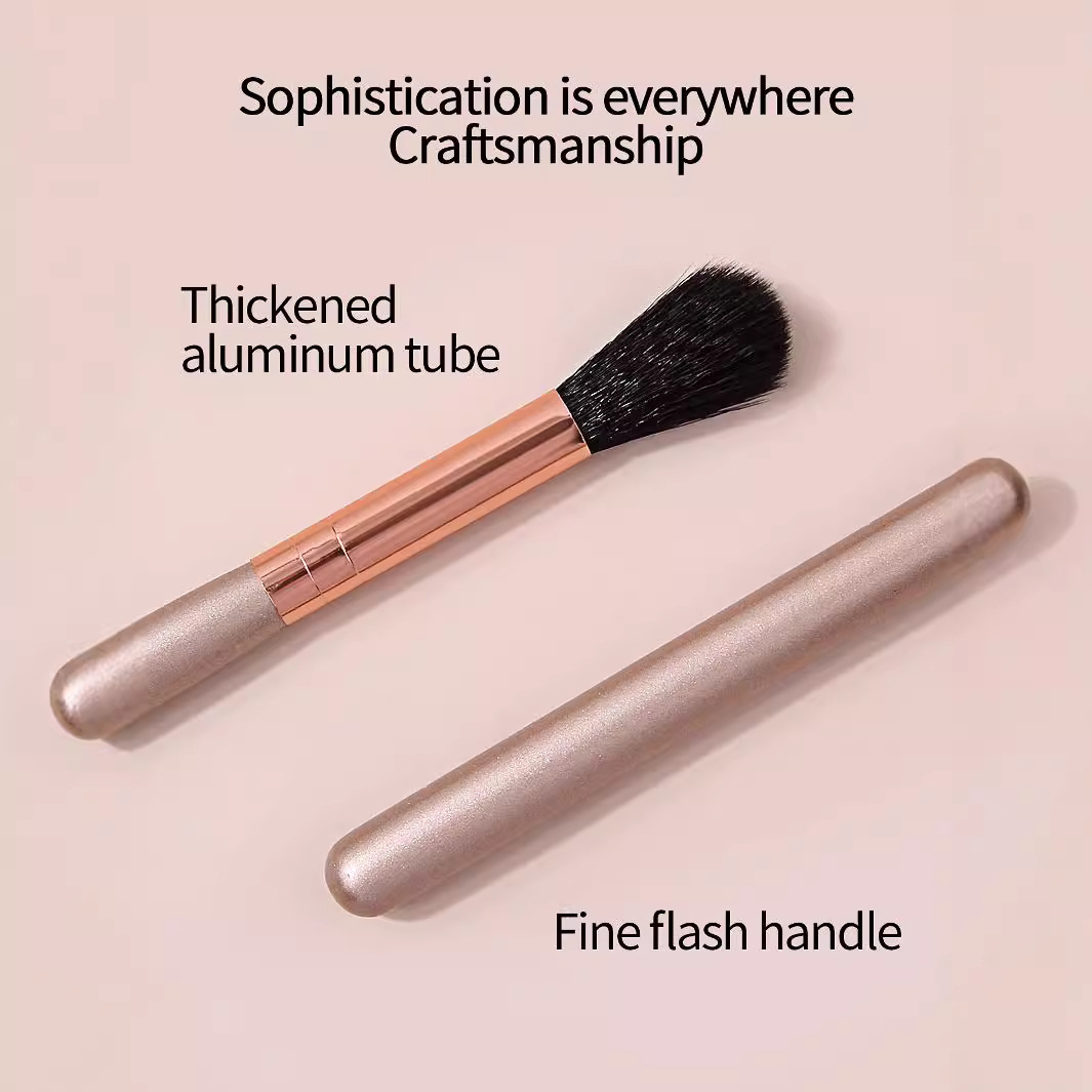 Flame Blush Nose Shadow Brush, Nose Shadow Highlight Brightening Brush, Beginner Makeup Brush, Makeup Brush, Beauty Tools in stock details Picture