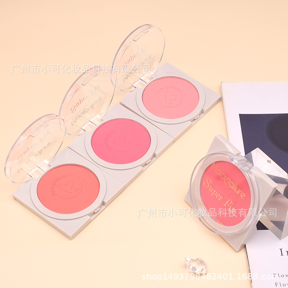 Only for cross-border export [MOC] ES3713 single-color matte blush BLUSHER rouge new product wholesale, pink and tender Specification drawing