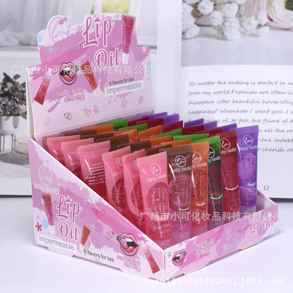 LUCKY MODEL Fruit-Flavored Color-changing Moisturizing Lip Oil ML-19 Moisturizing Lip Gloss MAGIC LIPOIL 15ML Specification drawing