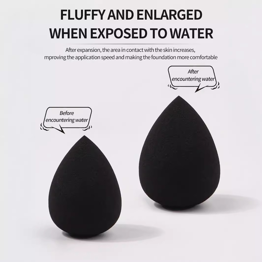 Cross-border exclusive beauty egg, non-edible makeup foundation special super soft sponge powder puff sponge egg, dry and wet dual-purpose makeup egg Specification drawing