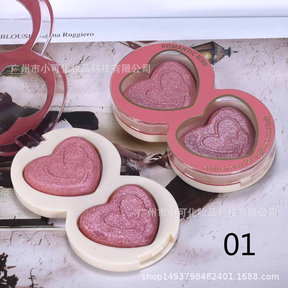 ROMANTIC BIRD Two-Color Baked Powder Blush F670B New Cross-border Export Two-color BLUSHER Specification drawing