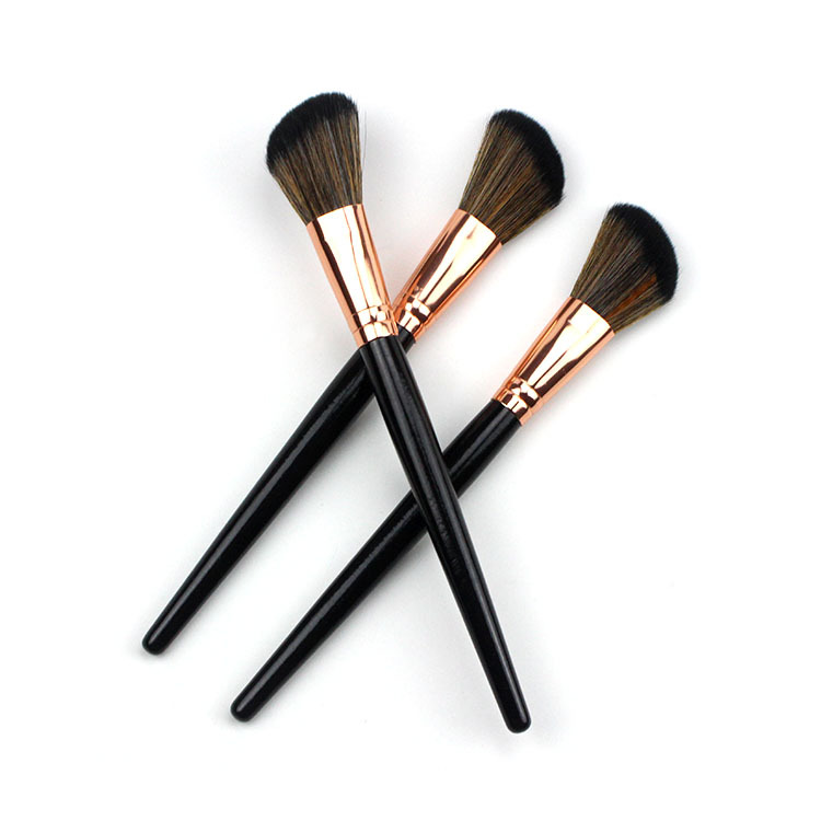 Single-piece imitation grey mouse hair slanted blush brush, slanted contouring makeup brush, facial contour setting and beauty tools wholesale full figure