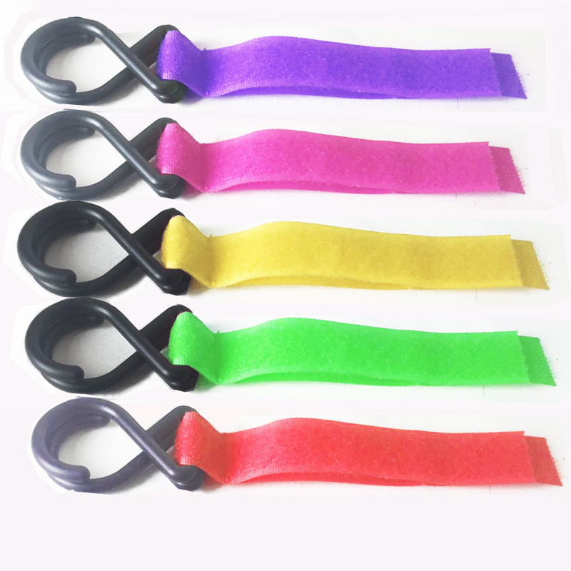 魔术贴钩子烫款炫丽婴儿推车多用挂钩童车伞车宝宝安全稳固双 挂钩