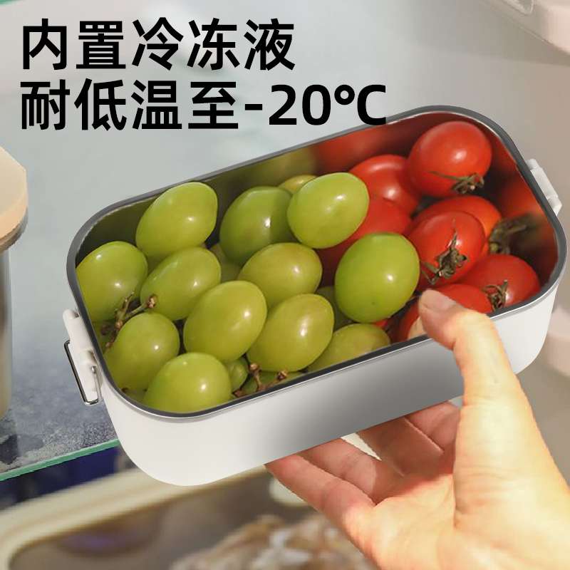 Unplugged freezer box, mobile outdoor mini refrigerator for camping, stainless steel square preservation box, fruit bento box Specification drawing