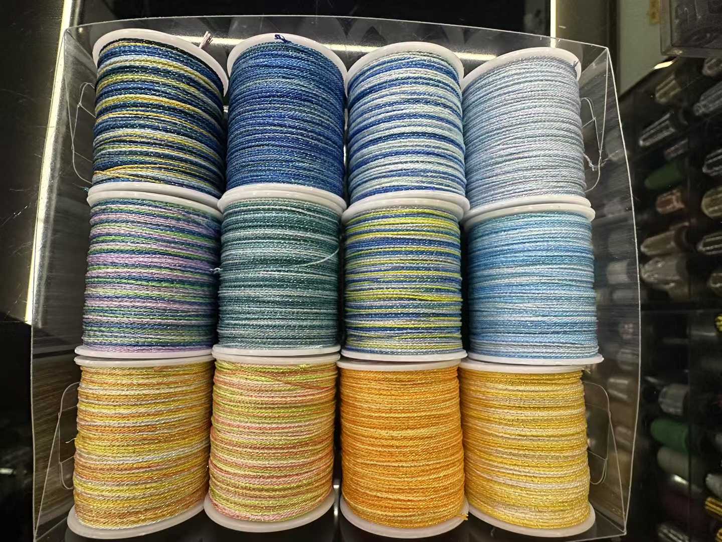 星空段染金银线股线手编