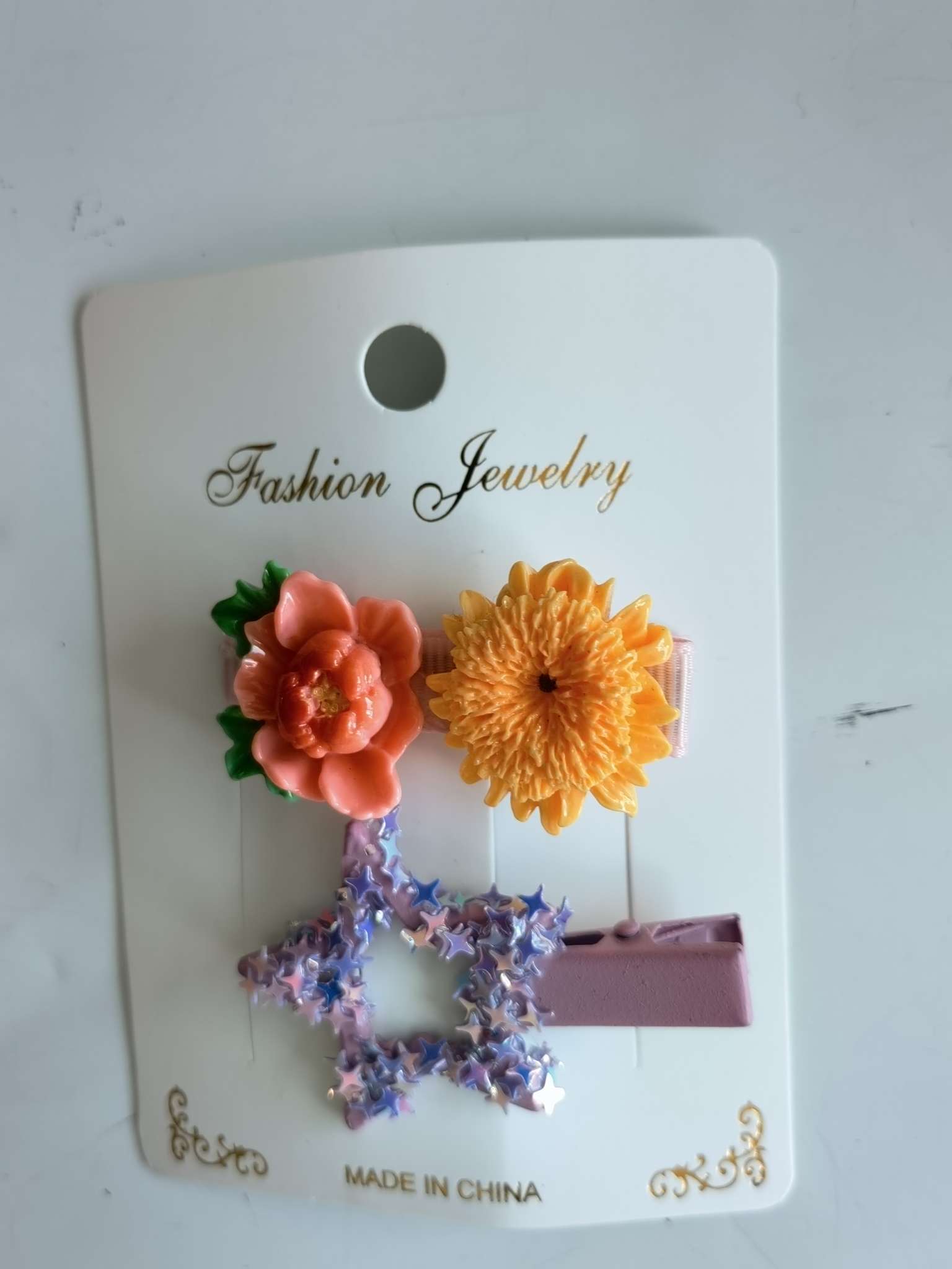 法国纯原花朵发夹发卡头饰发饰发卡饰品女孩兔子皮筋发圈头夹边夹细节图