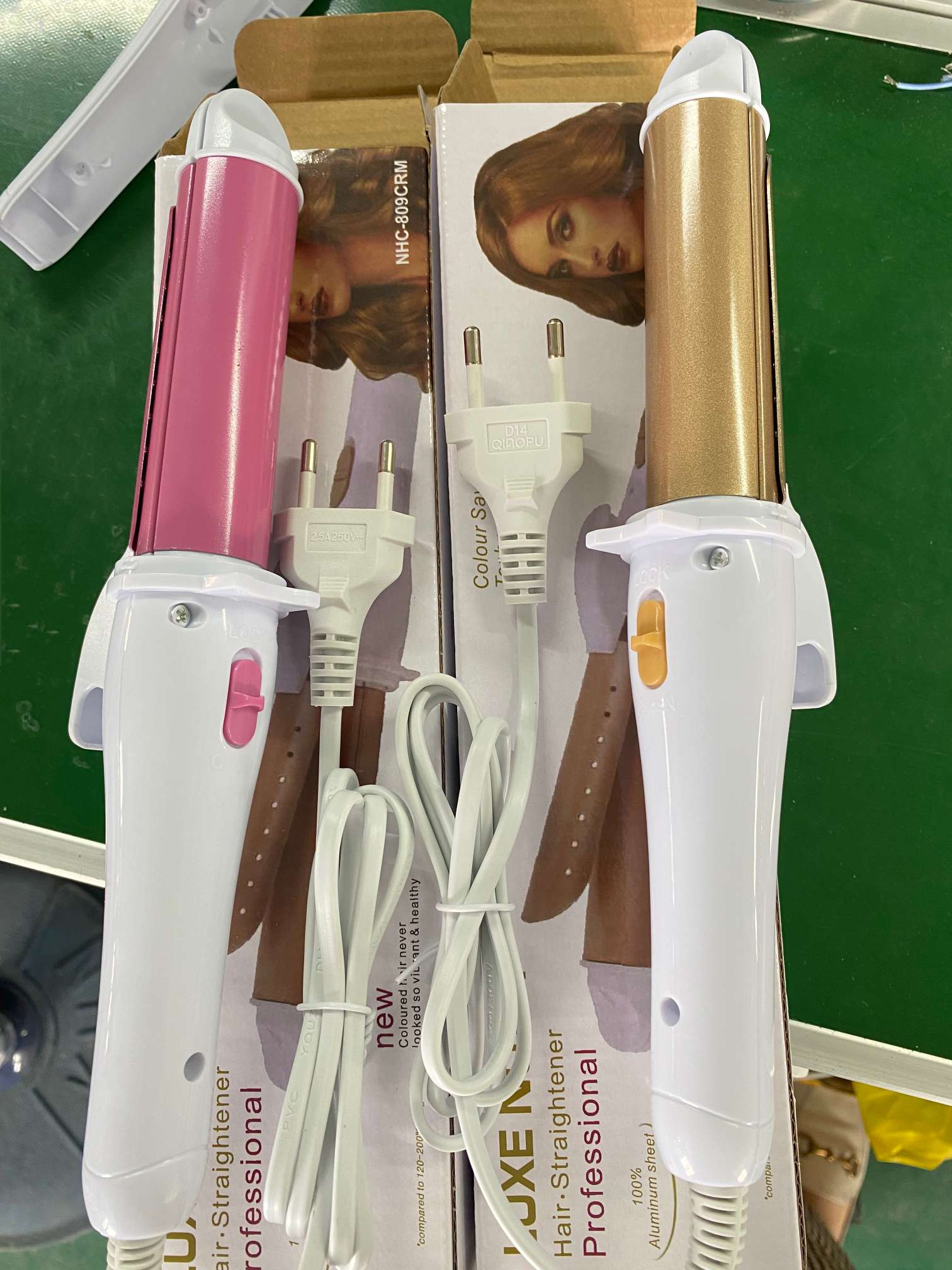 Fully automatic curling irons with clamps Specification drawing