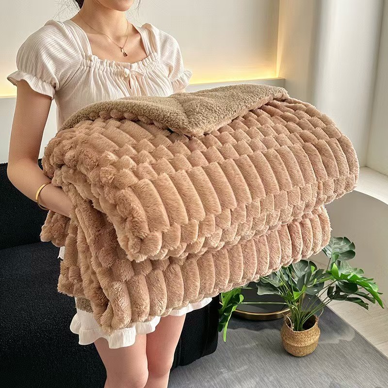 Home textile blankets, synthetic fiber cloud blankets, soft and warm, available in multiple colors, comfortable cover blankets, bed blankets, sheet blankets, blankets