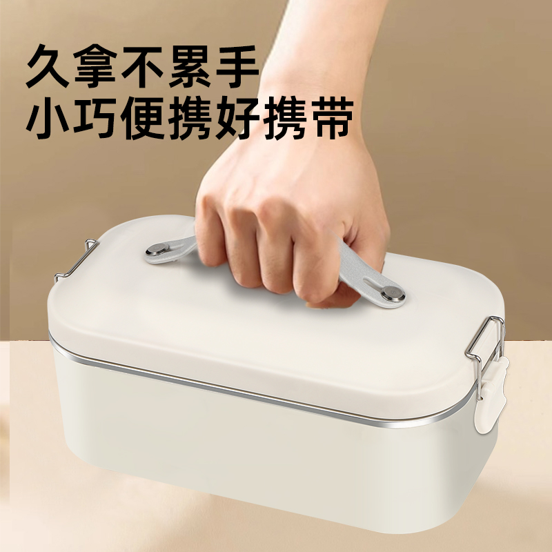 Unplugged freezer box, mobile outdoor mini refrigerator for camping, stainless steel square preservation box, fruit bento box Item Picture