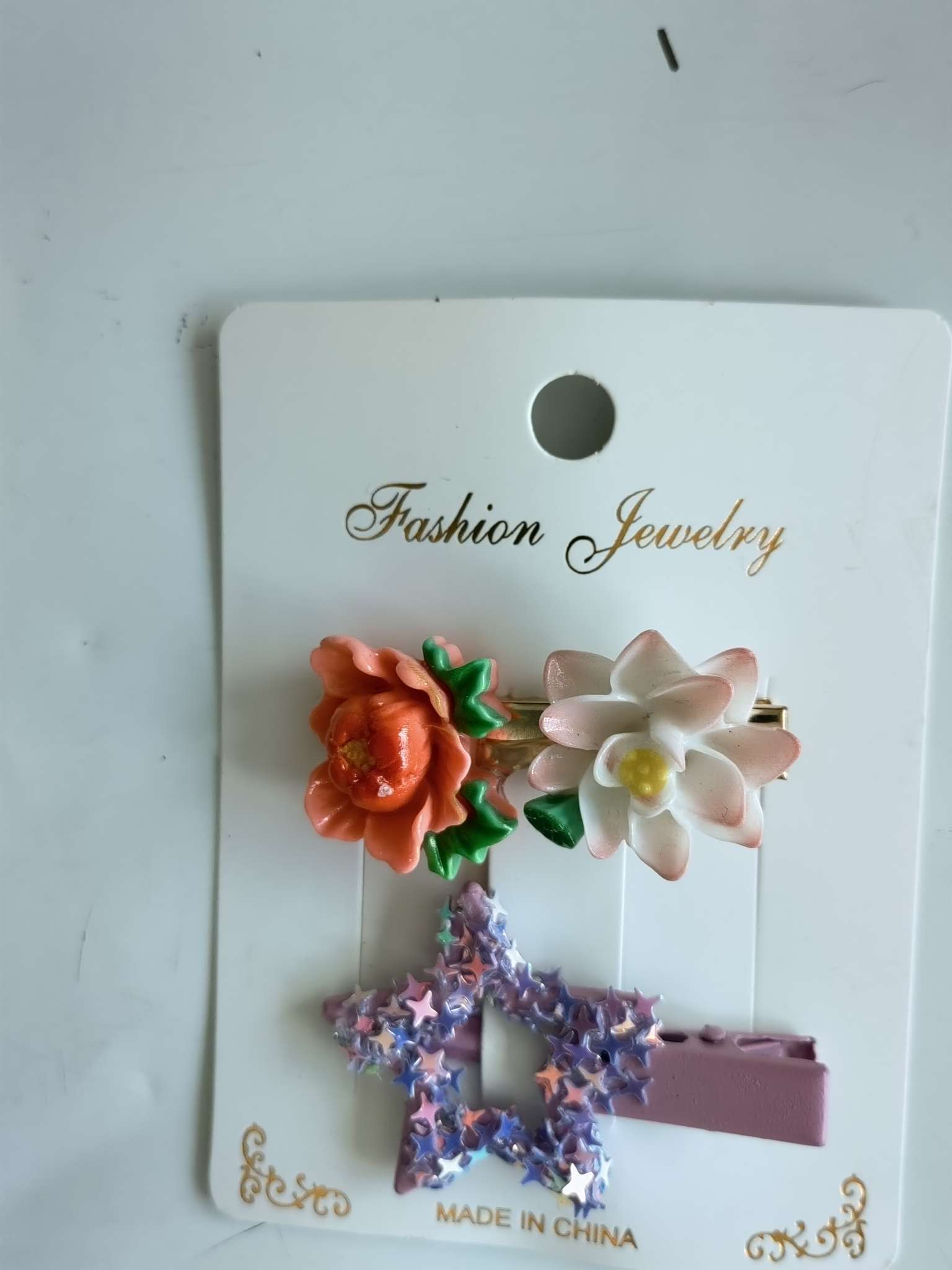 法国纯原花朵发夹发卡头饰发饰发卡饰品女孩兔子皮筋发圈头夹边夹产品图