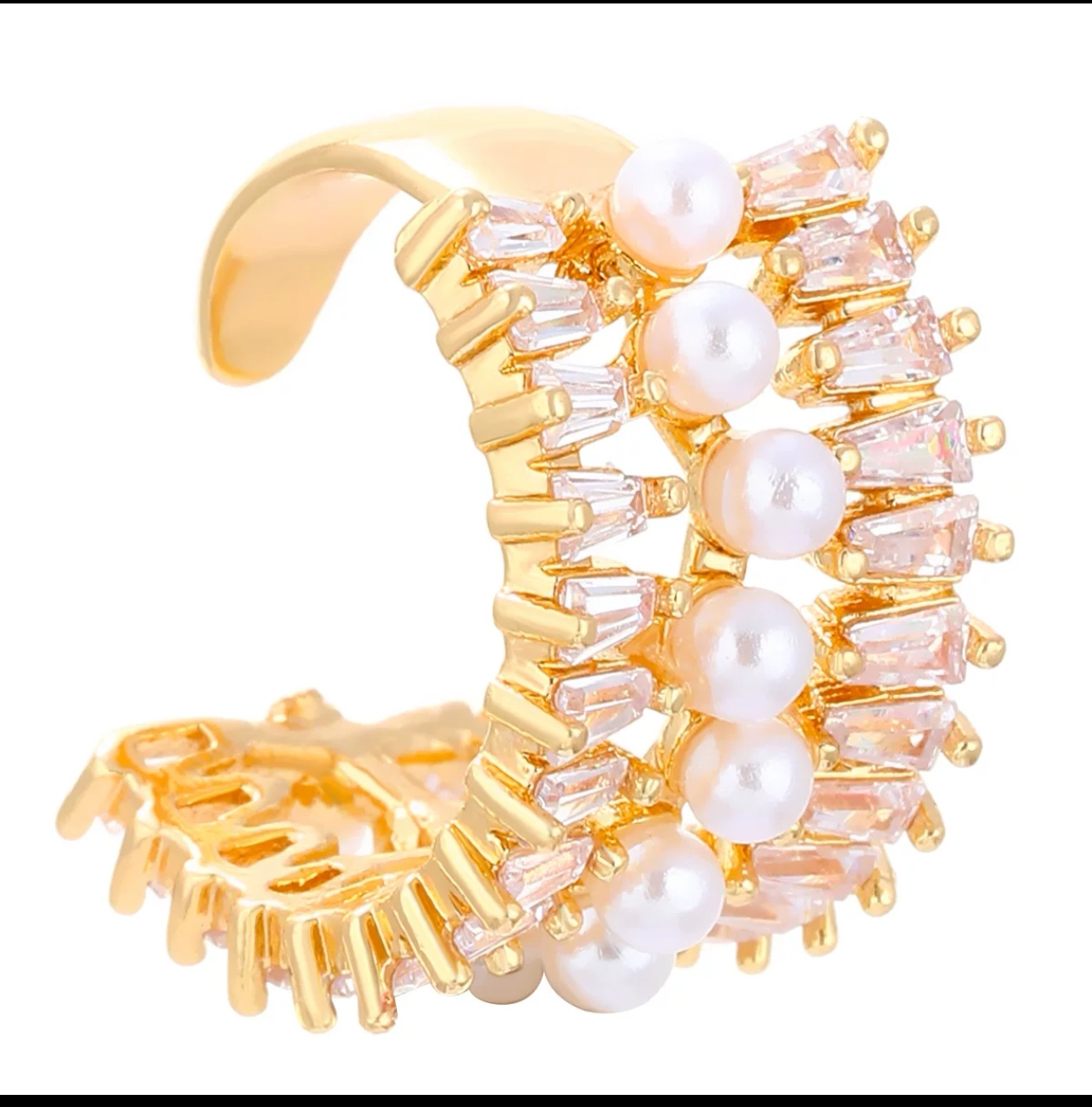 时尚锆石耳环珍珠耳饰简约气质耳钉耳坠女款百搭饰品配饰产品图