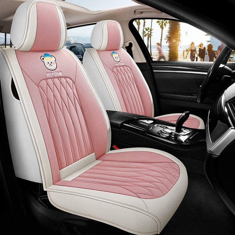 All-season universal linen fabric car seat cushion, linen breathable cartoon seat cushion, seat cover, export car seat cushion, fabric cushion All-season universal linen fabric car seat cushion, linen breathable cartoon seat cushion, seat cover, export car seat cushion, fabric cushion